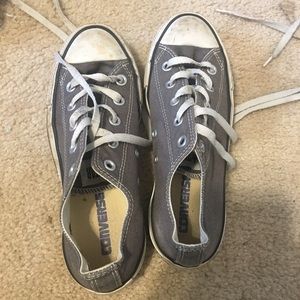 Grey low top Converses